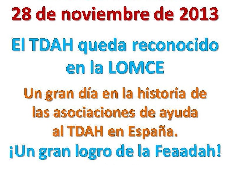 El TDAH contemplado en la LOMCE