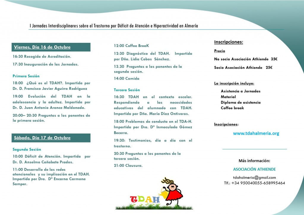 PROGRAMA JORNADAS TDAH ALMERÍA